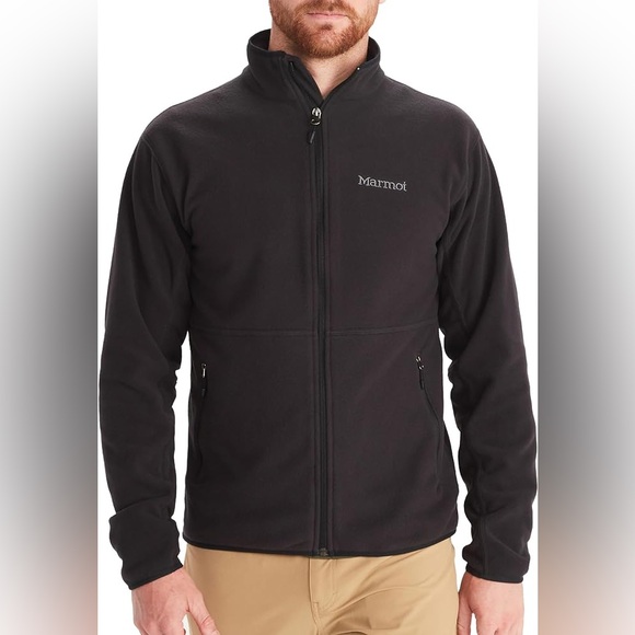 NWT Men's MARMOT Rocklin Black Full-Zip Jacket Size XXL - Picture 1 of 13